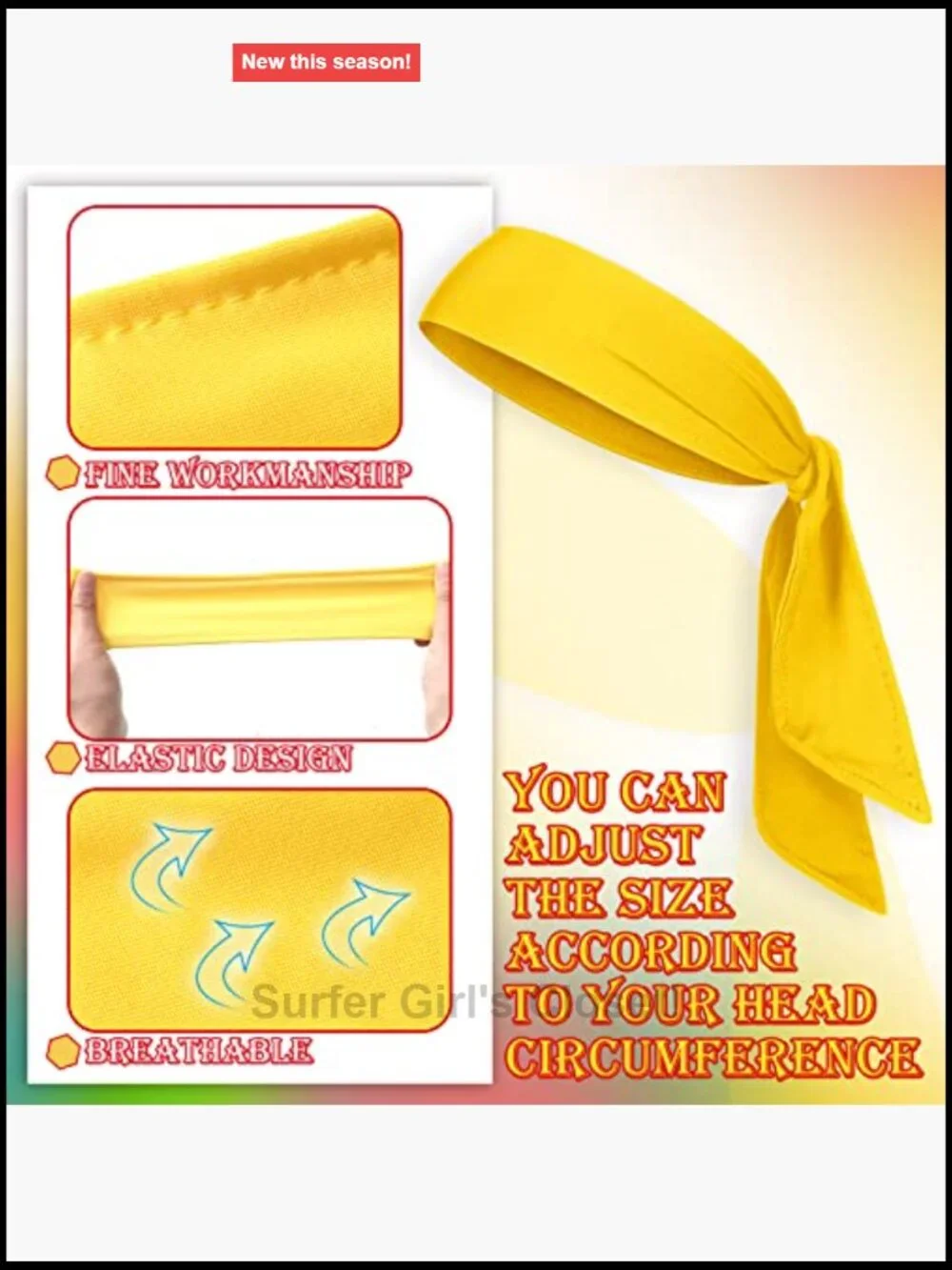 12 Pack Adjustable Tie Headbands Bulk for Sports Tennis Basketball Running